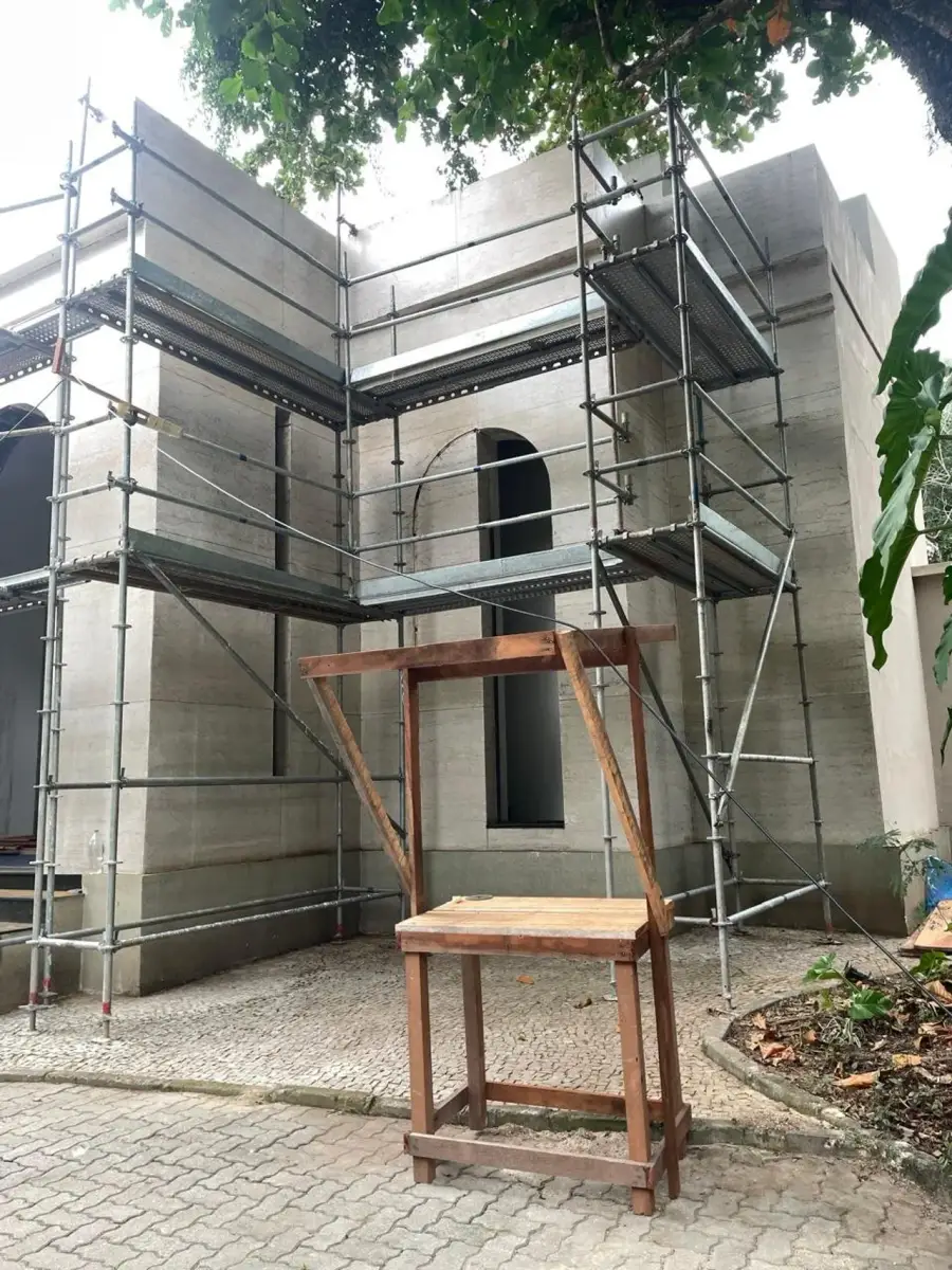 Andaime montado em obra da DRL no Rio de Janeiro