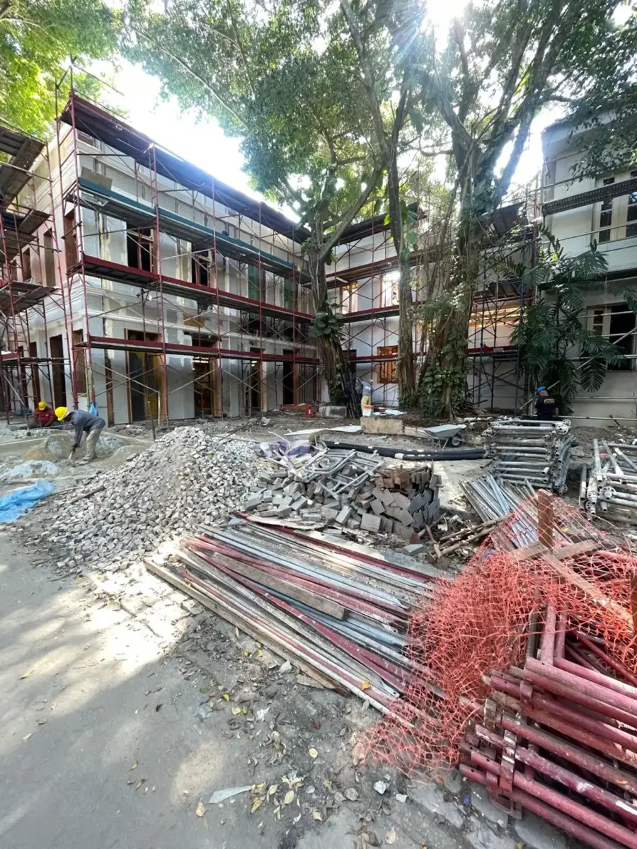 Andaime montado em obra da DRL no Rio de Janeiro