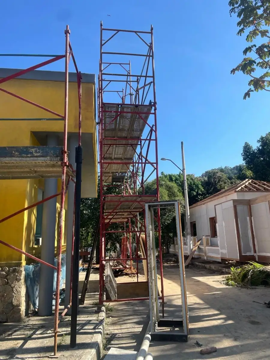 Andaime montado em obra da DRL no Rio de Janeiro