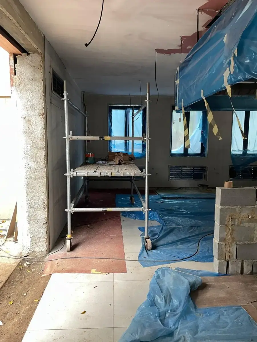 Andaime montado em obra da DRL no Rio de Janeiro